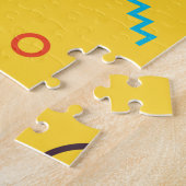 Koel, uniek, trendy, geometrische Memphphis in de  Legpuzzel (Zijkant)