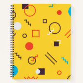 Koel, uniek, trendy, geometrische Memphphis in de  Notitieboek (Voorkant)