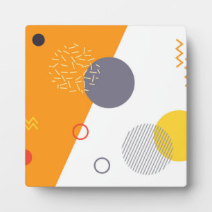 Koel, uniek, trendy, stadgeometrische illustratie fotoplaat