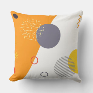 Koel, uniek, trendy, stadgeometrische illustratie kussen