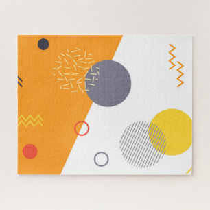 Koel, uniek, trendy, stadgeometrische illustratie legpuzzel