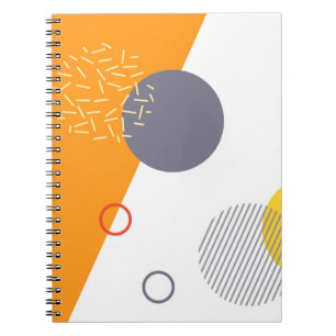 Koel, uniek, trendy, stadgeometrische illustratie notitieboek
