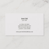 Koel Unieke Faux Gold Foil Cirkel Wood Modern Visitekaartje (Achterkant)