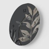 Koel unieke grijze artistieke Waterverf Grote Klok (Hoek)