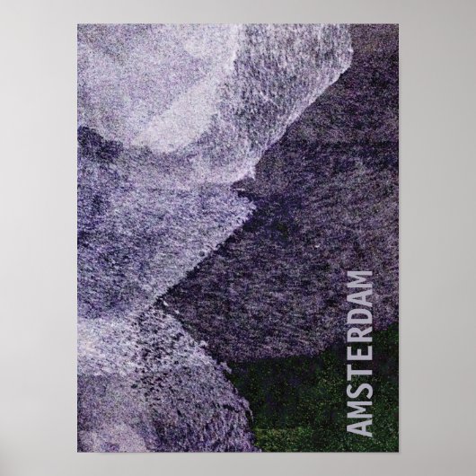 Koel, unieke moderne Amsterdam ontwerpkunst Poster (Voorkant)