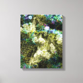 Koel, unieke, trendy digitale kunst van het bloemp canvas afdruk (Voorkant)