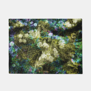 Koel, unieke, trendy digitale kunst van het bloemp deurmat