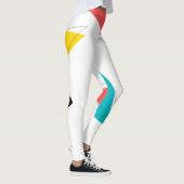 Koel, unieke, trendy, kleurrijke driehoeken in de  leggings (Rechts)