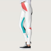 Koel, unieke, trendy, kleurrijke driehoeken in de  leggings (Links)