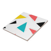 Koel, unieke, trendy, kleurrijke driehoeken in de  tegeltje (Zijkant)