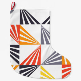 Koel, unieke, trendy, stedelijke, kleurrijke drieh grote kerstsok