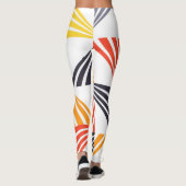 Koel, unieke, trendy, stedelijke, kleurrijke drieh leggings (Achterkant)