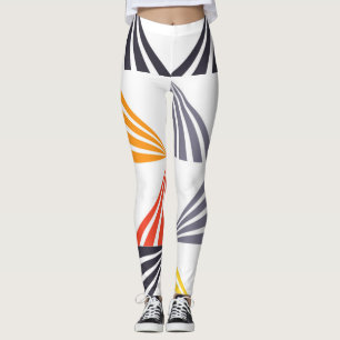Koel, unieke, trendy, stedelijke, kleurrijke drieh leggings