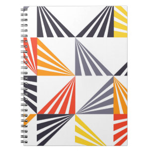Koel, unieke, trendy, stedelijke, kleurrijke drieh notitieboek