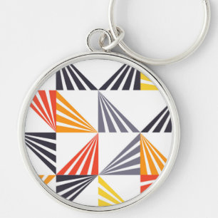 Koel, unieke, trendy, stedelijke, kleurrijke drieh sleutelhanger