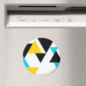 Koel, unieke, trendy, stedelijke, moderne driehoek magneet (Insitu (Vaatwasser))