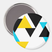 Koel, unieke, trendy, stedelijke, moderne driehoek magneet (Voorkant / Achterkant)