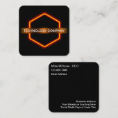 Koel unieke Visitekaartjes van het technologiethem (Voorkant / Achterkant)