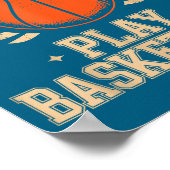 Koel vaders basketbalillustratie poster (Hoek)