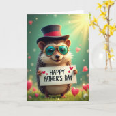 Koel vadersdag bril kaart (Gele Bloem)