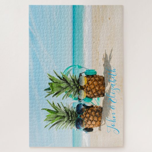 Koel van anananas legpuzzel (Verticaal)