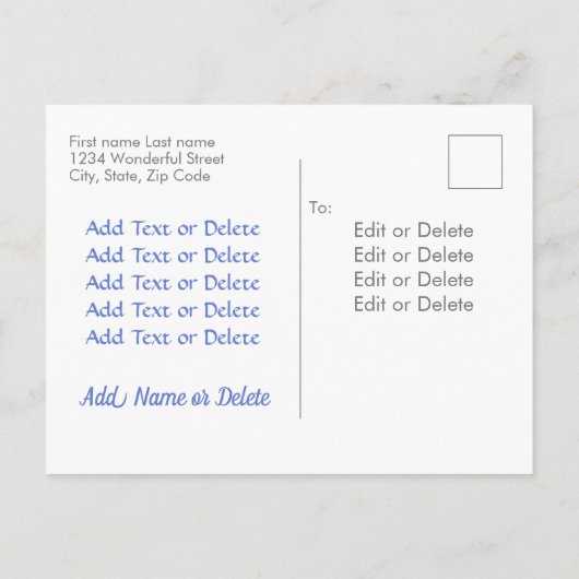 Koel van de partij van de poolpartij van de partij uitnodiging briefkaart (Achterkant)