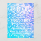 Koel van de partij van de poolpartij van de partij uitnodiging briefkaart (Voorkant)