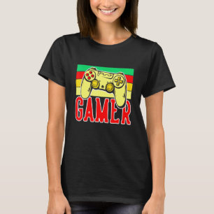 Koel van gamingcontroller 4 gamers en streamers t-shirt