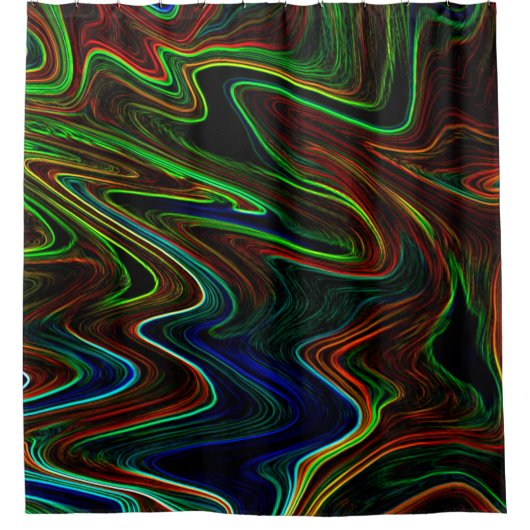 Koel van gekleurde wol, wat doet het? douchegordijn (Voorkant)