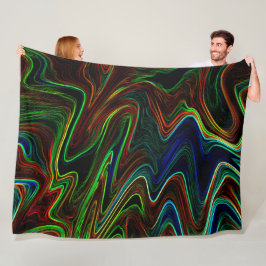 Koel van gekleurde wol, wat doet het? fleece deken