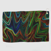 Koel van gekleurde wol, wat doet het? golfhanddoek (Horizontaal)