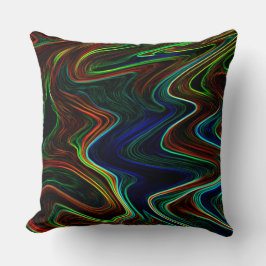 Koel van gekleurde wol, wat doet het? kussen