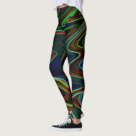 Koel van gekleurde wol, wat doet het? leggings (Links)