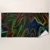 Koel van gekleurde wol, wat doet het? strandlaken (Voorkant)