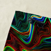 Koel van gekleurde wol, wat doet het? strandlaken (In situ)