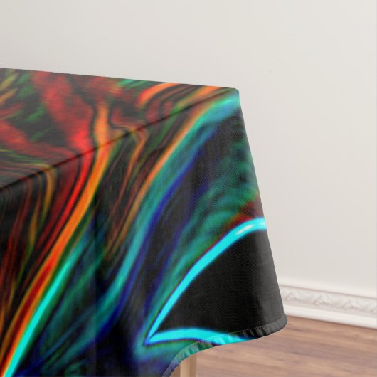 Koel van gekleurde wol, wat doet het? tafelkleed (Voorbeeld)