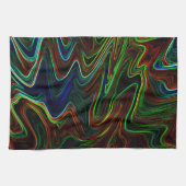 Koel van gekleurde wol, wat doet het? theedoek (Horizontaal)