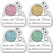 Koel van Knitting Yarn Made with Love, reeks 4 Sticker (Voorkant)