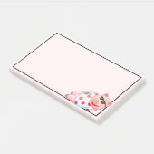 Koel Varkens in zonnebrillen na het opmaken van op Post-it® Notes (Schuin)