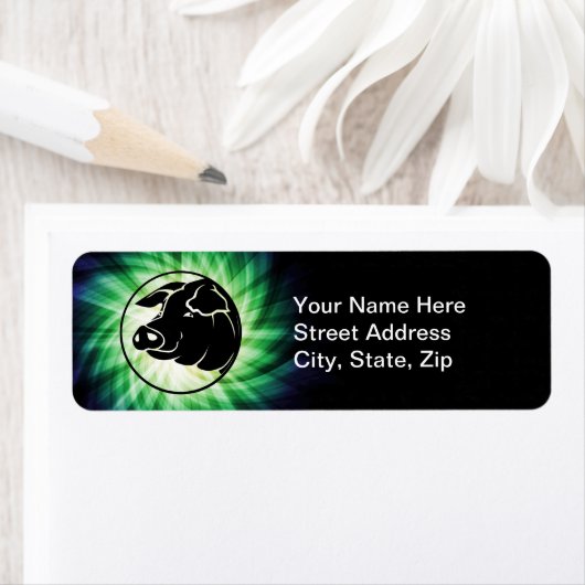 Koel varkenshoofd etiket (Insitu)