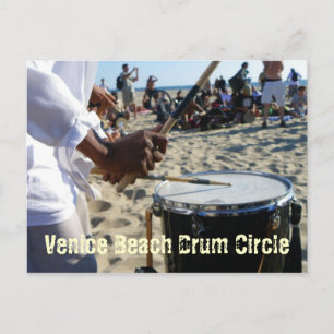 Koel Venice Beach Drum Circle Briefkaart! Briefkaart