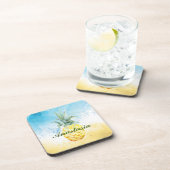 Koel, verbazingwekkend, ananas met naam bier onderzetter (Rechterzijde)