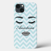 Koel, verbluffend, blauw gezicht, naam Case-Mate iPhone case (Achterkant)