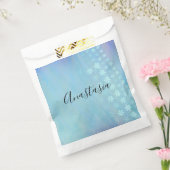 Koel, verbluffend, blauw jouw naam bedankzakje (Gezegeld)