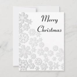 Koel, verbluffend, dunne kerstvlokken feestdagenkaart