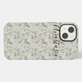 Koel, verbluffend grijs iPhone hoesje (Achterkant horizontaal)