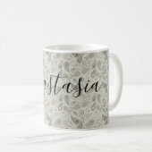 Koel, verbluffend grijs koffiemok (Voorkant rechts)