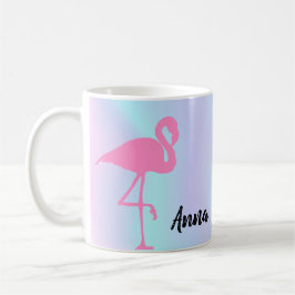 Koel verbluffend holografisch, roze flamingo koffiemok
