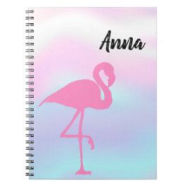 Koel verbluffend holografisch, roze flamingo notitieboek