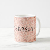 Koel, verbluffend Oranje jouw naam Koffiemok (Voorkant rechts)